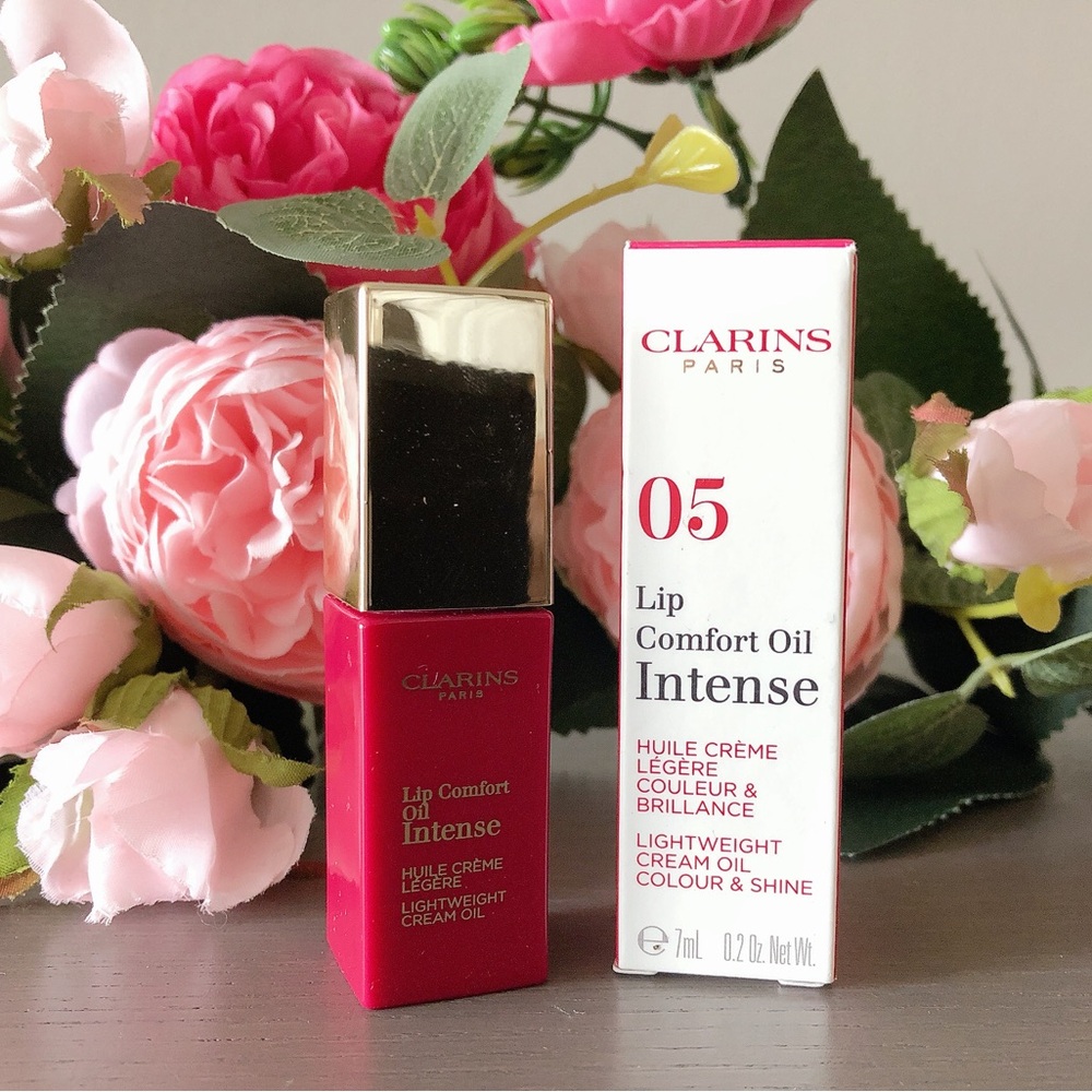 Clarins comfort lip oil intense 05 Intense Pink lip gloss lipgloss - Picture 3 of 7